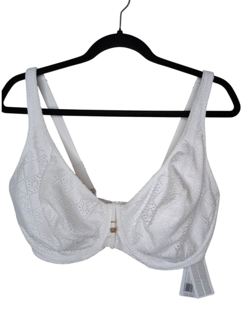 Freya Nomad Nights High Apex Bikini Top White Crochet resort wear AS205413